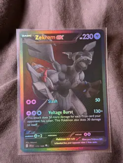 Zekrom EX 172/086 Rare Pokemon TCG Black Bolt AV Near Mint Ungraded Single - Image 4