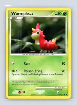 Pokemon TCG Wurmple 103/127 Platinum Normal MP - Image 1