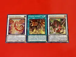 Crimson Dragon + Synchro Rumble + Snake-Eyes Vengeance Dragon | YuGiOh! - Image 1