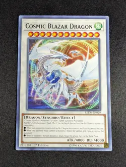 Yugioh - Cosmic Blazar Dragon LED6-EN029 1st Edition Common NM - Image 1