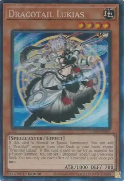 1x Dracotail Lukias | JUSH-EN001 | CR | 1st Ed | NM | YuGiOh - Image 1
