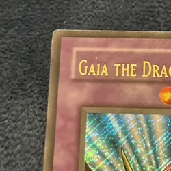 Yu-Gi-Oh! TCG Gaia the Dragon Champion LOB-125 Unlimited Secret Rare - Image 2