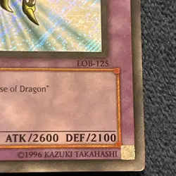 Yu-Gi-Oh! TCG Gaia the Dragon Champion LOB-125 Unlimited Secret Rare - Image 4