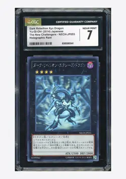 Yu-Gi-Oh CGC 7 Dark Rebellion Xyz Dragon Holographic Rare 2014 NECH-JP053 JPN - Image 1