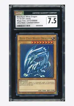 Yu-Gi-Oh CGC 7.5 Blue Eyes White Dragon Ultra Rare 2016 CT13-EN008 English - Image 1