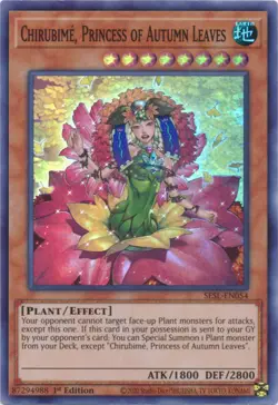 Chirubime, Princess of Autumn Leaves - SESL-EN054 - Super Rare - 1st Edition - L - Image 1