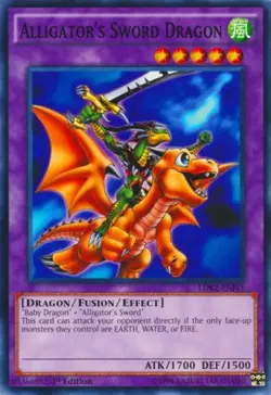 Alligator's Sword Dragon - LDK2-ENJ43 - Common - 1st Edition - Lightly Played - Image 1