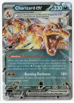 Charizard ex 054/091 Paldean Fates Double Rare Pokemon TCG Card NM - Image 1