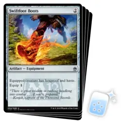 SWIFTFOOT BOOTS X4 Masters 25 Magic MTG MINT CARD - Image 1