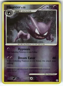 Haunter 50/130 Diamond and Pearl MP Pokemon Card TCG - Image 1