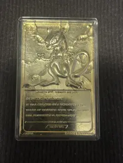 1999 Mewtwo Pokemon 24K Gold Plated Trading card Limited Edition Burger King - Image 2