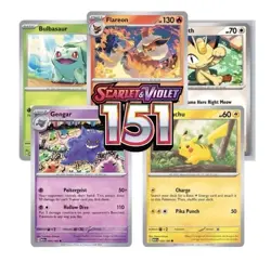 POKEMON S&V 151 BULK BUNDLE - 200+ Cards with Uncommons/Commons - Image 1