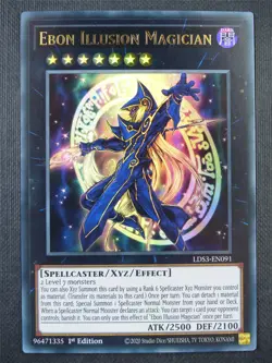 Ebon Illusion Magician LDS3 Ultra Rare - 1st ed Yugioh Card #8PS - Image 1