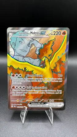 Pokemon Team Rocket's Moltres ex 208/182 Ultra Rare Destined Rivals TCG Card - Image 1