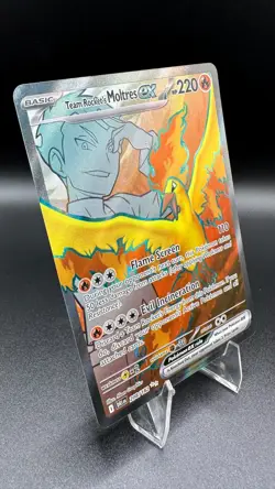 Pokemon Team Rocket's Moltres ex 208/182 Ultra Rare Destined Rivals TCG Card - Image 3