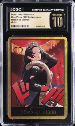 2025 ONE PIECE HEROINES ED GOLD JPN DON!! CARD - BOA HANCOCK CGC 10 PRISTINE - Image 1
