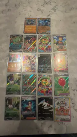 Pokemon TCG Lot Of 18 Illustration Rares, Full Arts And Trainer Cards - Image 1