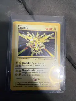Pokemon TCG Zapdos Holo Rare Unlimited Card 20/130 Base Set 2 - Image 1