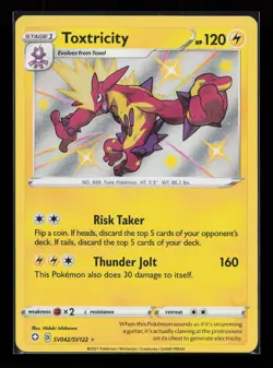 Toxtricity SV042/SV122 Shiny Holo Rare Shining Fates: Shiny Vault Pokemon Card - Image 1
