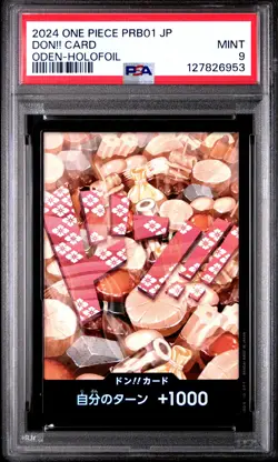 2024 ONE PIECE JAPANESE PRB01 KOZUKI ODEN-HOLOFOIL DON!! CARD PSA 9 - Image 1