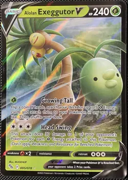 Alolan Exeggutor V 005/078 Pokemon GO Holo - Pokemon Card - Image 1