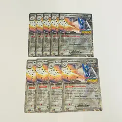 LOT (9) Pokemon TCG Archaludon EX 130/191 Surging Sparks Stamp Promo HOLO NM - Image 1