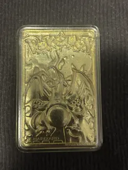 Charizard Pokemon 23K Gold Plated Trading Card Burger King 1999 - Image 1