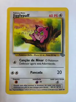 Pokemon [Portuguese] Jigglypuff 54/64 Jungle Set 2000 (Tiny Crease) - Image 1