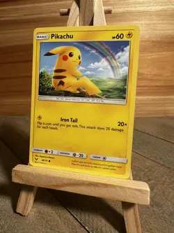 Pokemon Shining Legends Common Pikachu #28/73 Lightly played - Image 1