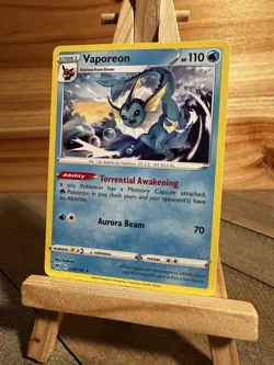 Pokemon SWSH04: Vivid Voltage Rare Vaporeon #030/185 Near Mint or Better - Image 1