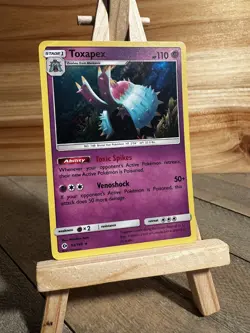 Pokemon SM Base Set Holo Rare Toxapex #63/149 Near Mint or Better - Image 1