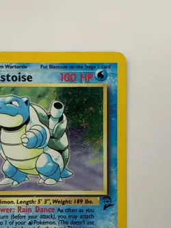 Pokemon Base Set, Blastoise, Rare, Holo, 2/130, 2nd Edition, LP-MP - Image 3