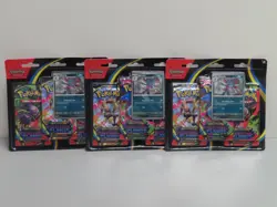 (3) Lot 2025 Pokemon Phantasmal Flames Weavile 3 Pack Blister Factory Sealed - Image 1