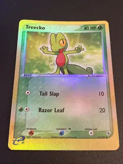 Pokemon Card TCG EX Ruby and Sapphire Treecko 76/109 Reverse Holo Rare VLP - Image 1