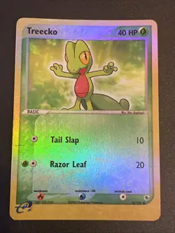 Pokemon Card TCG EX Ruby and Sapphire Treecko 76/109 Reverse Holo Rare VLP - Image 2