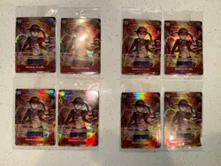 Set Of 8 Sealed Promo One Piece Card Treasure Booster Monkey.D.Luffy ST10-006 - Image 1