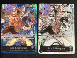 ST22-001 Ace & Newgate (Alt Art) and Foil Card - ONE PIECE TCG English LOT(2) - Image 1
