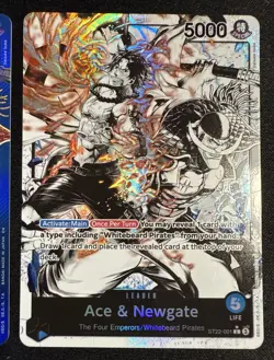 ST22-001 Ace & Newgate (Alt Art) and Foil Card - ONE PIECE TCG English LOT(2) - Image 3