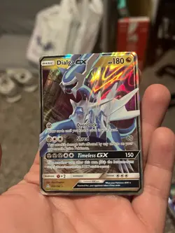 Pokemon TCG Dialga GX Ultra Prism Holo Card 100/156 Rare - Image 1
