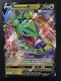 Pokemon TCG SWSH: Sword & Shield Promo Cards #SWSH147 Rayquaza V NM - Image 1