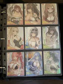 Goddess Story Doujin Waifu Anime Card Lot w Binder (a) - Image 5