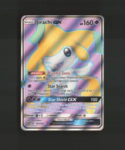Jirachi GX 79a/236 Unified Minds Alternate Art Full Art Promo Holo Pokemon Card - Image 1