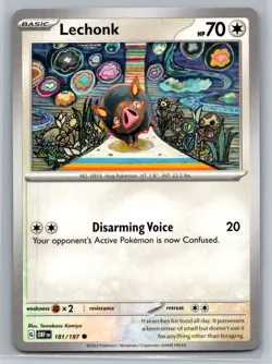Lechonk #181/197 SV03: Obsidian Flames Common - Pokemon Cards G33 - Image 1