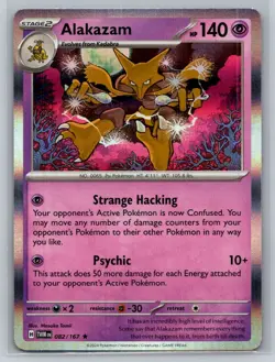 Alakazam #082/167 SV06: Twilight Masquerade Holo Rare - Pokemon Cards F41 - Image 1