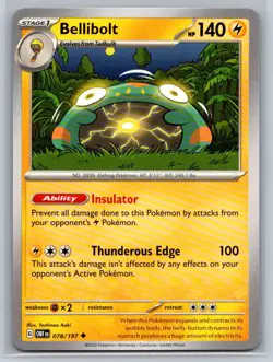 Bellibolt #078/197 SV03: Obsidian Flames Uncommon - Pokemon Cards C91 - Image 1
