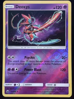 Deoxys 67/168 Rev Reverse Holo SM Celestial Storm Pokemon Card - Image 1