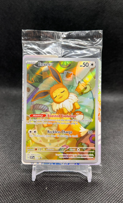 Pokemon TCG: Eevee SVP en 173 Prismatic Evolutions ETB Sealed Promo Card - Image 1