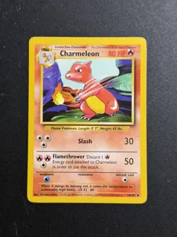 Charmeleon Base Set 24/102 Uncommon Pokemon Card Unlimited WOTC - Image 1