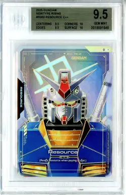 BGS GEM MINT 9.5 Gundam Card Game Resource R-002 C++ Gundam Newtype Rising 2025 - Image 1