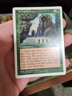 5th Edition MTG 1 Sylvan Library Magic - Image 1